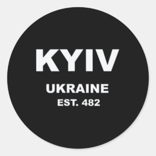 Kyiv Ukraine Classic Round Sticker