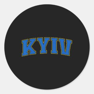 Kyiv Ukraine Lovers Patriotic Proud Ukrainian Kyiv Classic Round Sticker