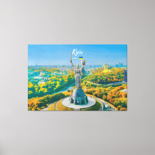 Kyiv, Ukraine - Mother Ukraine Monument Canvas Print