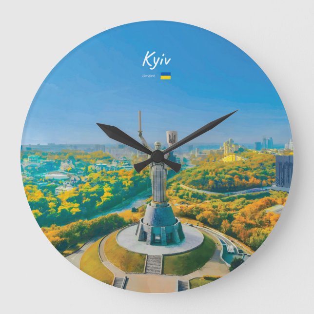 Kyiv, Ukraine - Mother Ukraine Monument Large Clock (Front)