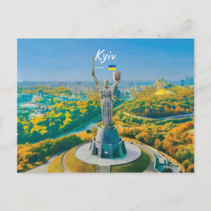 Kyiv, Ukraine - Mother Ukraine Monument Postcard