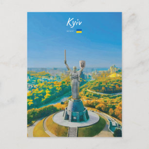 Kyiv, Ukraine - Mother Ukraine Monument Postcard