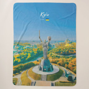 Kyiv, Ukraine - Mother Ukraine Monument Sherpa Blanket