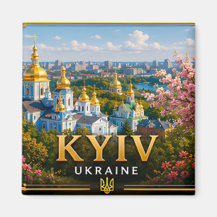 🌎 Kyiv Ukraine Souvenir For European Travelers Magnet