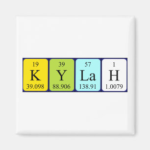 Kylah periodic table name magnet