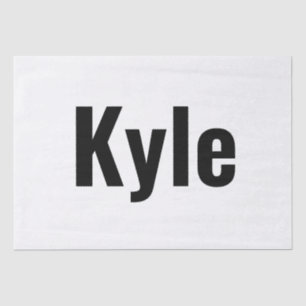 Kyle Mens Name, Tissue Paper