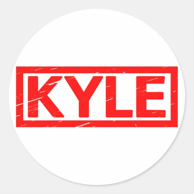 Kyle Stamp Classic Round Sticker (Front)