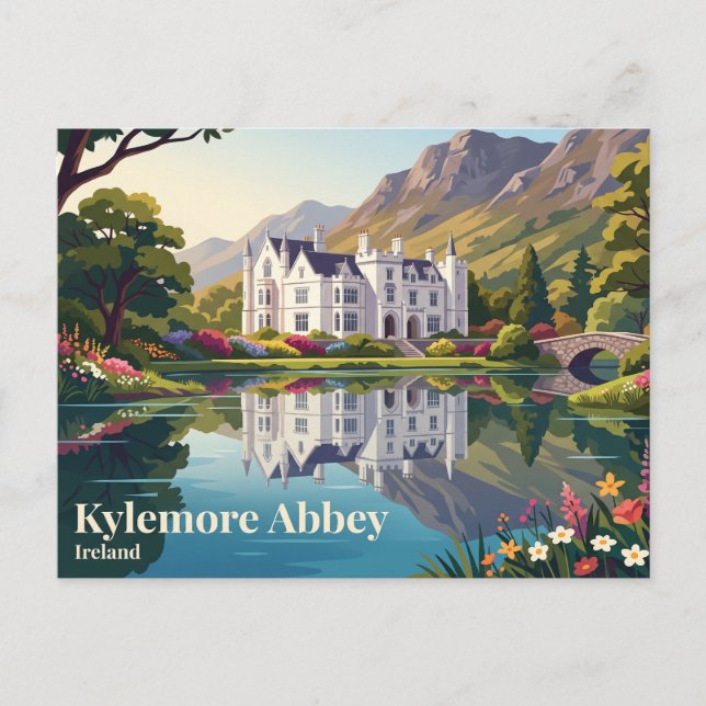 Kylemore Abbey Ireland Postcard (Front)