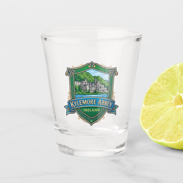 Kylemore Abbey Ireland Shot Glass (Front)