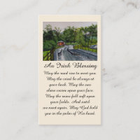 Kylemore Abbey Irish Blessing in Greens Siennas