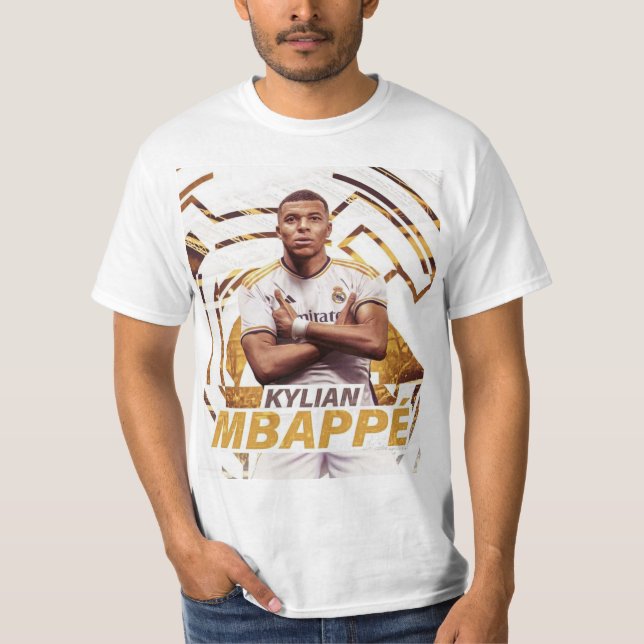 Kylian Mbappe Real Madrid Player T-Shirt (Front)