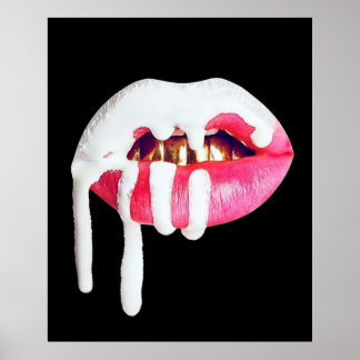 kylie cosmetics lip logo poster