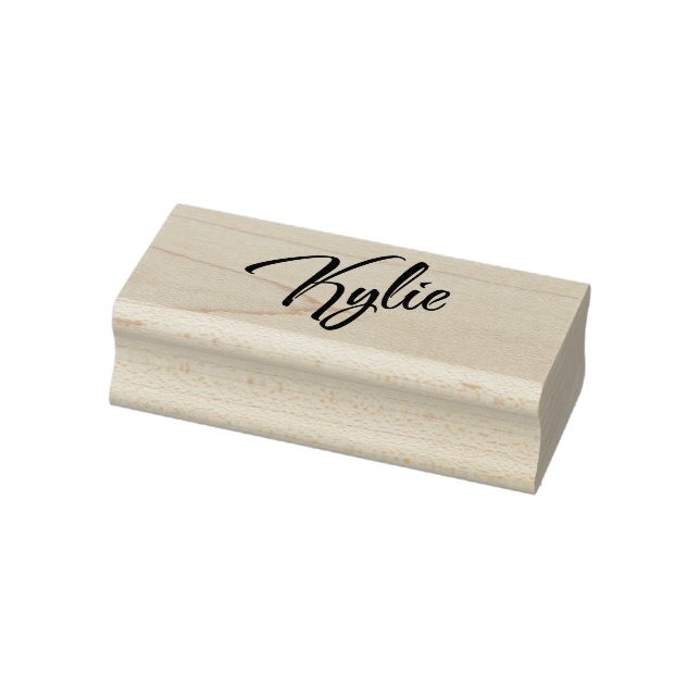 Kylie name decorative cursive font lettering rubber stamp (Stamp)