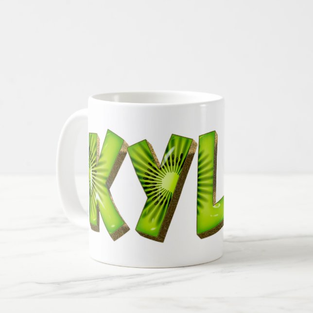 Kylie Name Kiwi Style Cup Tea Cup Coffee Cup (Front Left)