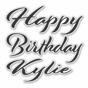 Kylie Name Vorname black Sticker Geburtstag