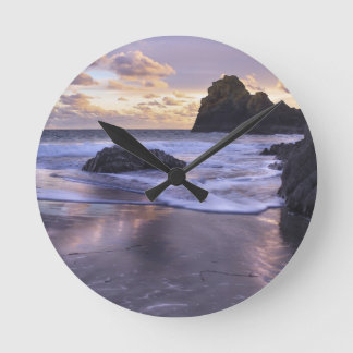 Kynance Cove, The Lizard, Cornwall, UK Round Clock