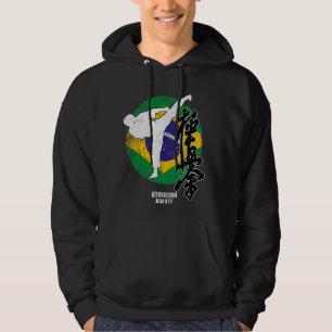 Kyokushin Brazil Karate Brazilia flag Kyokushinkai Hoodie
