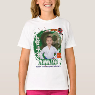 Kyokushin Girl Green Belt Personalised Team T-Shirt