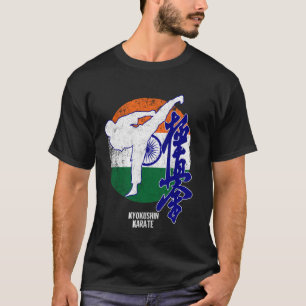 Kyokushin India Karate Indian flag Kyokushinkai Do T-Shirt