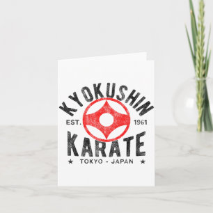 Kyokushin Karate Do Martial Arts Japan Tokyo Vinta Card