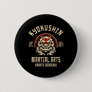 Kyokushin Karate Japanese Martial Arts  6 Cm Round Badge