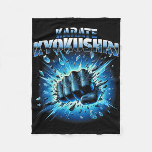 Kyokushin Karate Kyokushinkai Oyama Discipline Res Fleece Blanket