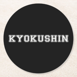 Kyokushin Karate Round Paper Coaster