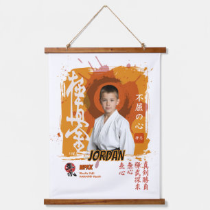 Kyokushin Karate Student Personalise Commemoration Hanging Tapestry