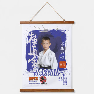 Kyokushin Karate Student Personalized Photo Hanging Tapestry
