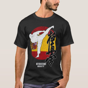 Kyokushin Spain Karate Spanish flag Kyokushinkai D T-Shirt
