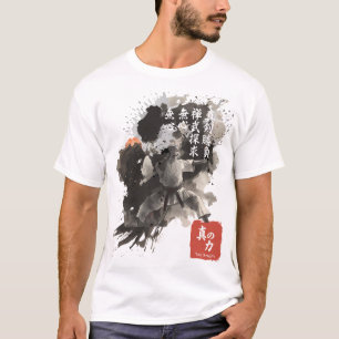 Kyokushin Sumi-E Zen Warrior Inspiration Ink Art T-Shirt