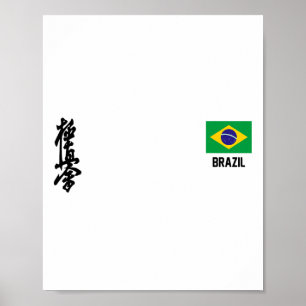 Kyokushinkai Karate Brazil Dojo Training Brazilian Poster