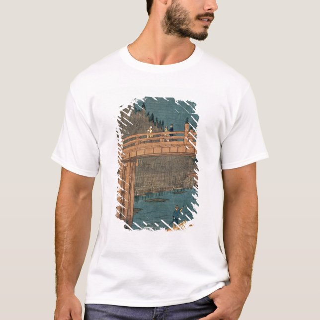 Kyoto bridge by moonlight T-Shirt (Front)
