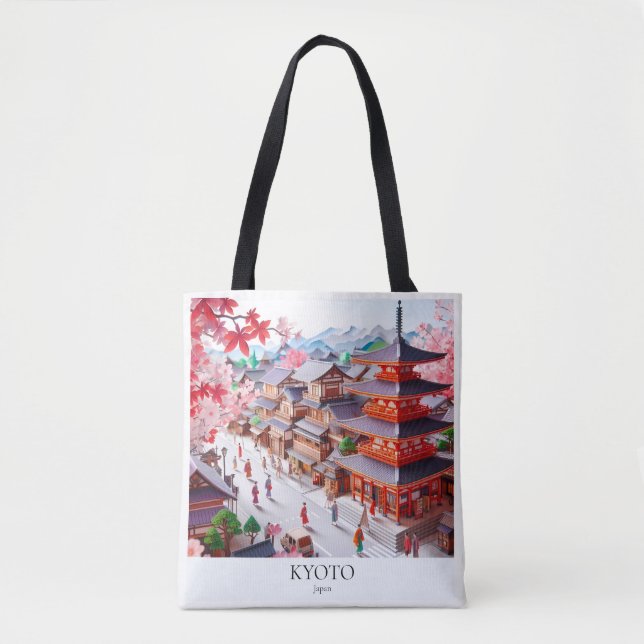 Kyoto Dreamscape All-Over-Print Tote Bag Medium (Front)