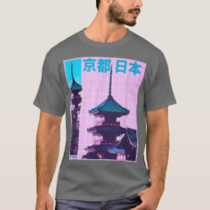 Kyoto Japan Aesthetic in Aesthetic vaporwave Retro T-Shirt