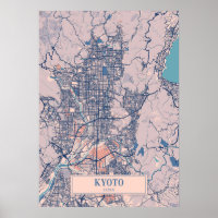 Kyoto - Japan Breezy City Map