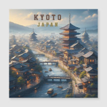 Kyoto Japan Landscape Travel Vintage
