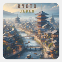 Kyoto Japan Landscape Travel Vintage