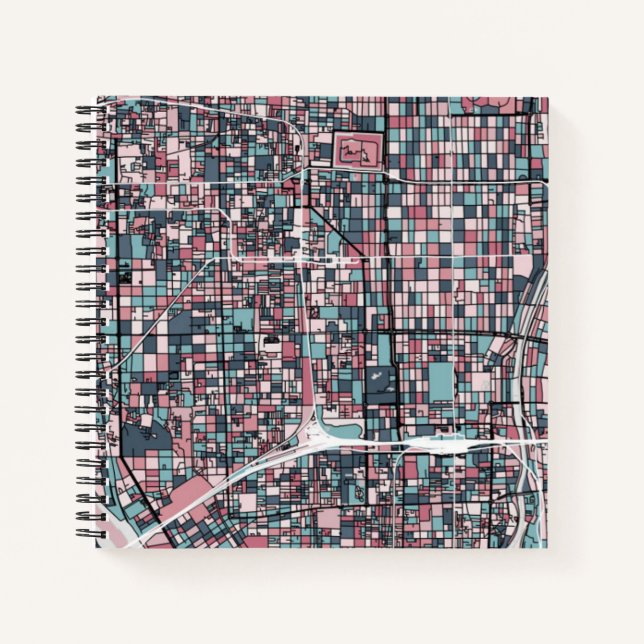Kyoto Japan Map Notebook (Front)