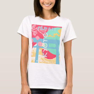 Kyoto Japan Retro Travel Art T-Shirt