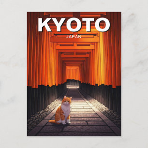 Kyoto Japan Travel Fushimi Inari Taisha Postcard