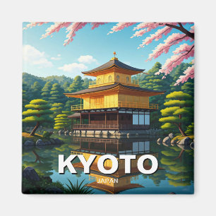 Kyoto Japan Travel Kinkakuji Golden Pavilion Magnet