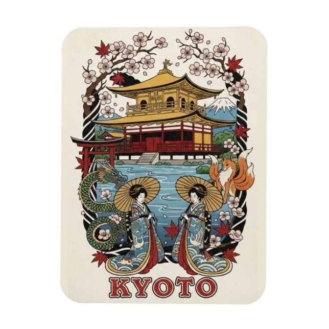 Kyoto Japan Travel Magnet (Vertical)