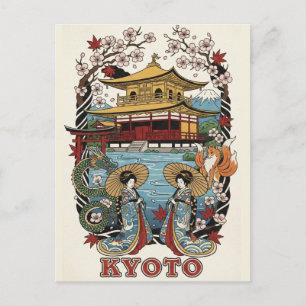 Kyoto Japan Travel Postcard