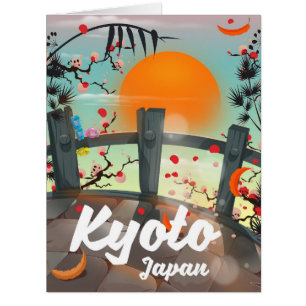 Kyoto Japan travel poster