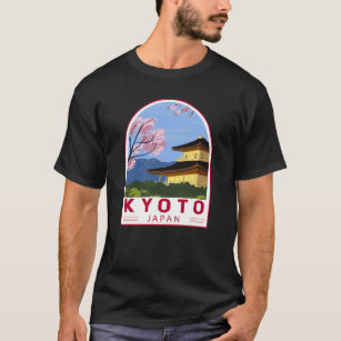 Kyoto Japan Travel Retro Travel Emblem T-Shirt