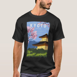 Kyoto Japan Travel Vintage Art T-Shirt