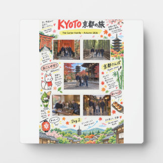 Kyoto Japan Trip 5 Photo Collage Travel Zine Plaque