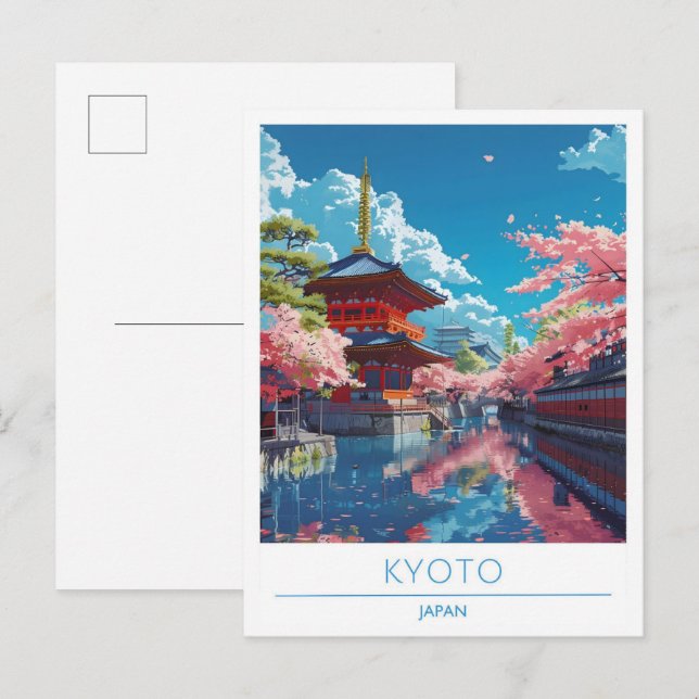 Kyoto Japan Vintage Travel  Postcard (Front/Back)