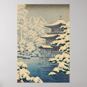 Kyoto Kinkakuji Temple-Tsuchiya Koitsu Poster